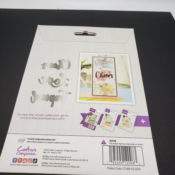 Crafters Campanion Good Vibes Metal Dies - Picture 4 of 4